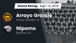 Recap: Arroyo Grande  vs. Nipomo  2018