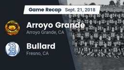 Recap: Arroyo Grande  vs. Bullard  2018