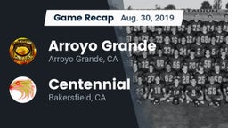 Recap: Arroyo Grande  vs. Centennial  2019