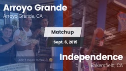 Matchup: Arroyo Grande vs. Independence  2019