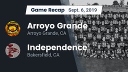 Recap: Arroyo Grande  vs. Independence  2019