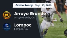 Recap: Arroyo Grande  vs. Lompoc  2019