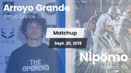 Matchup: Arroyo Grande vs. Nipomo  2019