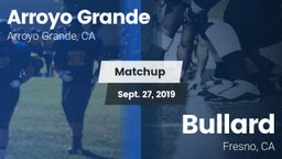 Matchup: Arroyo Grande vs. Bullard  2019