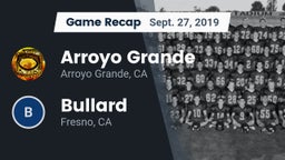 Recap: Arroyo Grande  vs. Bullard  2019