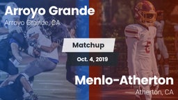 Matchup: Arroyo Grande vs. Menlo-Atherton  2019