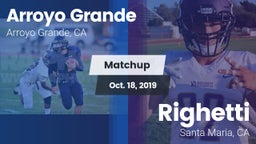 Matchup: Arroyo Grande vs. Righetti  2019