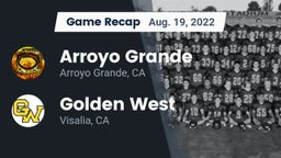 Recap: Arroyo Grande  vs. Golden West  2022