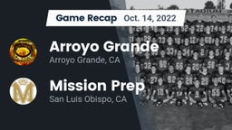 Recap: Arroyo Grande  vs. Mission Prep 2022