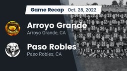 Recap: Arroyo Grande  vs. Paso Robles  2022