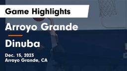 Arroyo Grande  vs Dinuba  Game Highlights - Dec. 15, 2023