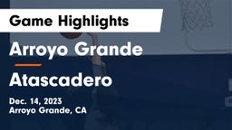 Arroyo Grande  vs Atascadero  Game Highlights - Dec. 14, 2023