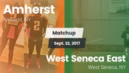 Matchup: Amherst Tigers vs. West Seneca East  2017