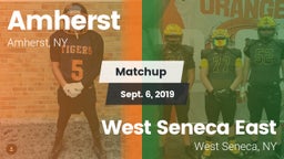 Matchup: Amherst Tigers vs. West Seneca East  2019