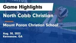 North Cobb Christian  vs Mount Paran Christian School Game Highlights - Aug. 30, 2022