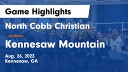 North Cobb Christian  vs Kennesaw Mountain Game Highlights - Aug. 26, 2023