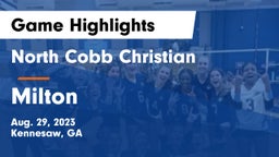 North Cobb Christian  vs Milton Game Highlights - Aug. 29, 2023