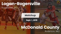Matchup: Logan-Rogersville vs. McDonald County  2018