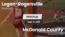 Matchup: Logan-Rogersville vs. McDonald County  2019