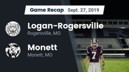 Recap: Logan-Rogersville  vs. Monett  2019