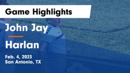 John Jay  vs Harlan  Game Highlights - Feb. 4, 2023