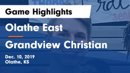Olathe East  vs Grandview Christian Game Highlights - Dec. 10, 2019