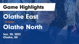 Olathe East  vs Olathe North  Game Highlights - Jan. 28, 2022