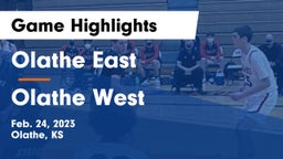 Olathe East  vs Olathe West   Game Highlights - Feb. 24, 2023