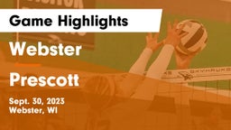 Webster  vs Prescott  Game Highlights - Sept. 30, 2023