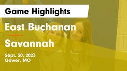 East Buchanan  vs Savannah  Game Highlights - Sept. 30, 2023