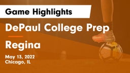 DePaul College Prep  vs Regina Game Highlights - May 13, 2022