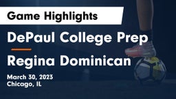 DePaul College Prep  vs Regina Dominican  Game Highlights - March 30, 2023