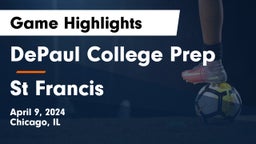 DePaul College Prep vs St Francis Game Highlights - April 9, 2024
