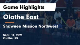 Olathe East  vs Shawnee Mission Northwest  Game Highlights - Sept. 14, 2021