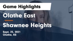 Olathe East  vs Shawnee Heights  Game Highlights - Sept. 25, 2021