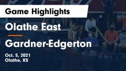 Olathe East  vs Gardner-Edgerton  Game Highlights - Oct. 5, 2021