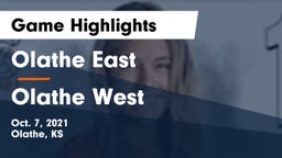Olathe East  vs Olathe West   Game Highlights - Oct. 7, 2021