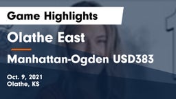 Olathe East  vs Manhattan-Ogden USD383 Game Highlights - Oct. 9, 2021