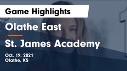 Olathe East  vs St. James Academy  Game Highlights - Oct. 19, 2021