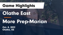 Olathe East  vs More Prep-Marian  Game Highlights - Oct. 8, 2022