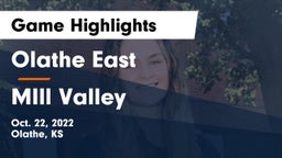 Olathe East  vs MIll Valley  Game Highlights - Oct. 22, 2022