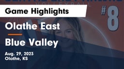 Olathe East  vs Blue Valley  Game Highlights - Aug. 29, 2023