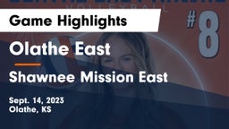 Olathe East  vs Shawnee Mission East  Game Highlights - Sept. 14, 2023
