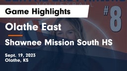Olathe East  vs Shawnee Mission South HS Game Highlights - Sept. 19, 2023