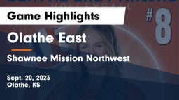 Olathe East  vs Shawnee Mission Northwest  Game Highlights - Sept. 20, 2023