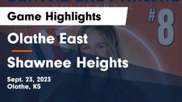 Olathe East  vs Shawnee Heights  Game Highlights - Sept. 23, 2023