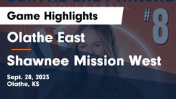 Olathe East  vs Shawnee Mission West Game Highlights - Sept. 28, 2023