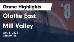 Olathe East  vs MIll Valley  Game Highlights - Oct. 3, 2023