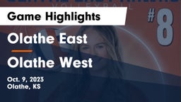 Olathe East  vs Olathe West   Game Highlights - Oct. 9, 2023