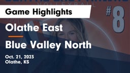 Olathe East  vs Blue Valley North  Game Highlights - Oct. 21, 2023